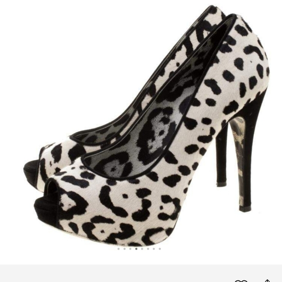 DOLCE & GABBANA Leopard platform heels - Picture 1 of 12